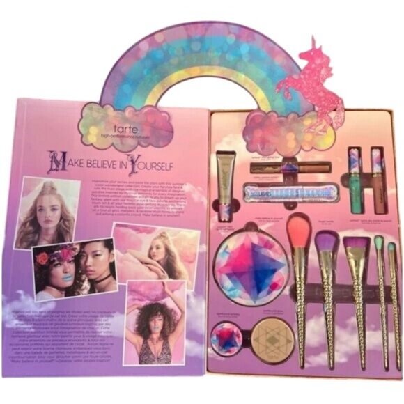 RARE NIB LIMITED EDITION TARTE MAKE BELIEVE IN YOURSELF MAKEUP COLLECTION - Picture 9 of 16